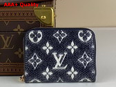 Louis Vuitton Zippy Coin Purse in Blue Monoglam Coated Canvas Replica