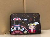 Louis Vuitton Zippy Coin Purse in Monogram Canvas Featuring House Symbols Show Vivienne Enjoying Herself at a Funfair M69745 Replica
