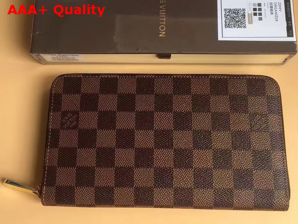 Louis Vuitton Zippy Organiser Damier Ebene Canvas N60003 Replica