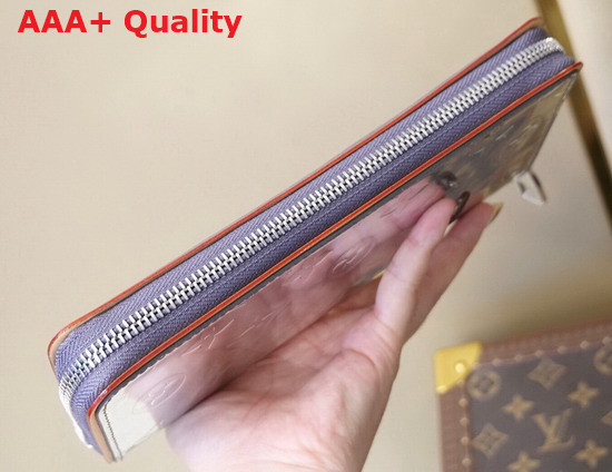 Louis Vuitton Zippy Vertical Wallet in Monogram Mirror Coated Canvas M80808 Replica