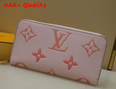 Louis Vuitton Zippy Wallet Bouton de Rose Monogram Empreinte Leather M80403 Replica