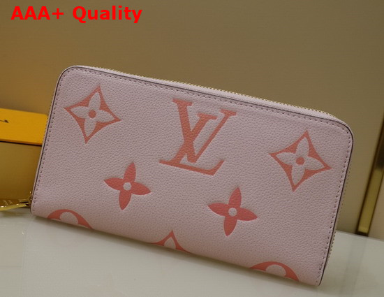 Louis Vuitton Zippy Wallet Bouton de Rose Monogram Empreinte Leather M80403 Replica