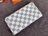 Louis Vuitton Zippy Wallet Damier Azur N63503 Rose Ballerine Replica