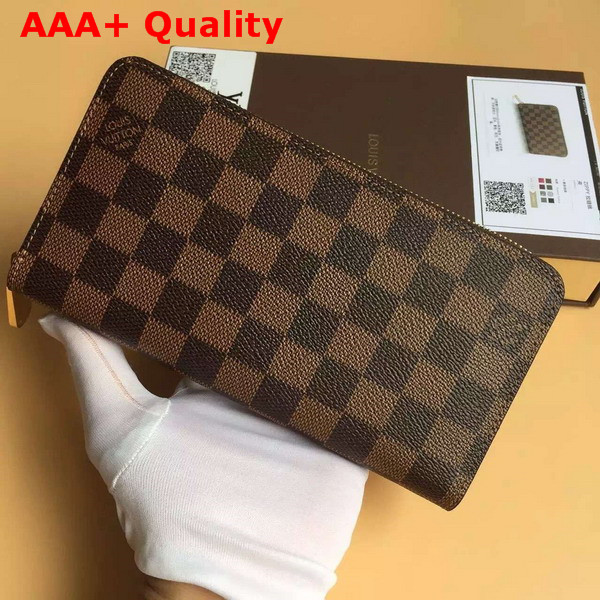 Louis Vuitton Zippy Wallet Damier Ebene Canvas N41661 Replica