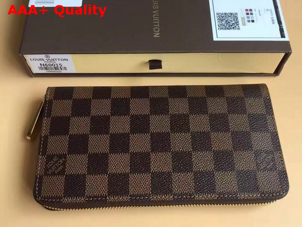 Louis Vuitton Zippy Wallet Damier Ebene Canvas N41661 Replica