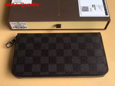 Louis Vuitton Zippy Wallet Damier Graphite Canvas Replica