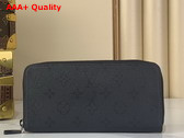 Louis Vuitton Zippy Wallet Horizontal Black Monogram Midnight Coated Canvas M28048 Replica