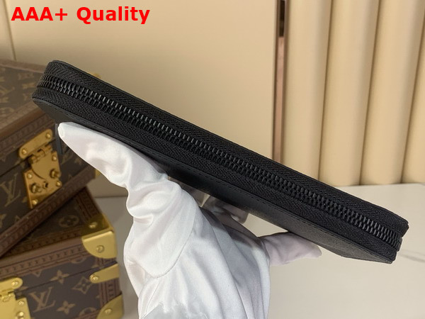 Louis Vuitton Zippy Wallet Horizontal Black Monogram Midnight Coated Canvas M28048 Replica