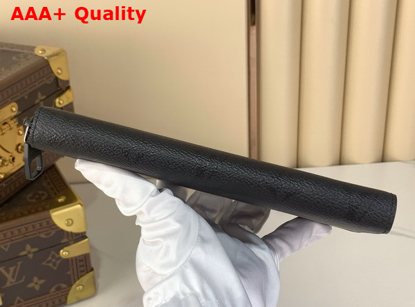 Louis Vuitton Zippy Wallet Horizontal Black Monogram Midnight Coated Canvas M28048 Replica