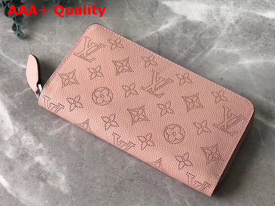 Louis Vuitton Zippy Wallet Magnolia Mahina Perforated Calfskin Leather M61868 Replica