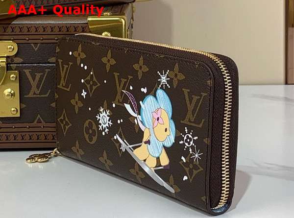 Louis Vuitton Zippy Wallet Monogram Azur Frost Part of the Snow Show Capsule M12223 Replica