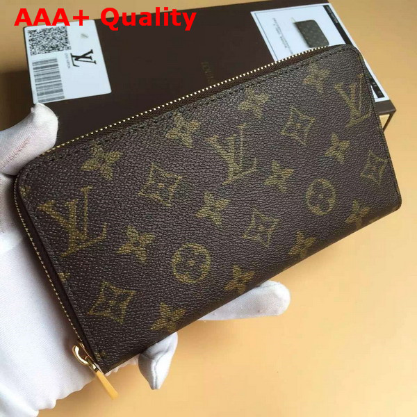 Louis Vuitton Zippy Wallet Monogram Canvas Brown M42616 Replica