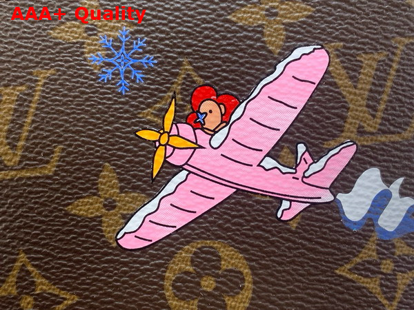 Louis Vuitton Zippy Wallet Monogram Snowy Pearl Coated Canvas M26256 Replica