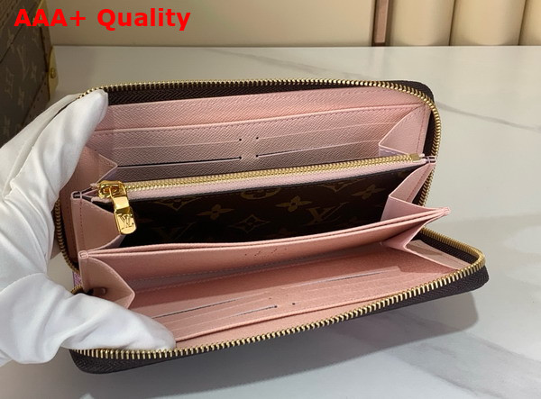 Louis Vuitton Zippy Wallet Monogram Snowy Pearl Coated Canvas M26256 Replica