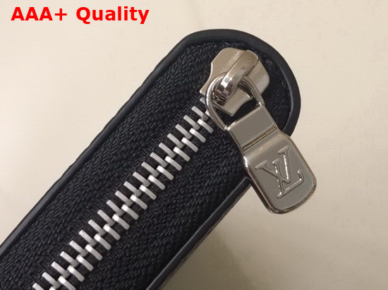 Louis Vuitton Zippy Wallet Vertical Navy Blue and Black Damier Damier Infini 3D Cowhide N60442 Replica