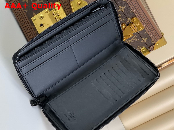 Louis Vuitton Zippy Wallet Vertical in Black Monogram Empreinte Leather Replica