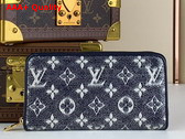 Louis Vuitton Zippy Wallet in Blue Monoglam Coated Canvas M82468 Replica