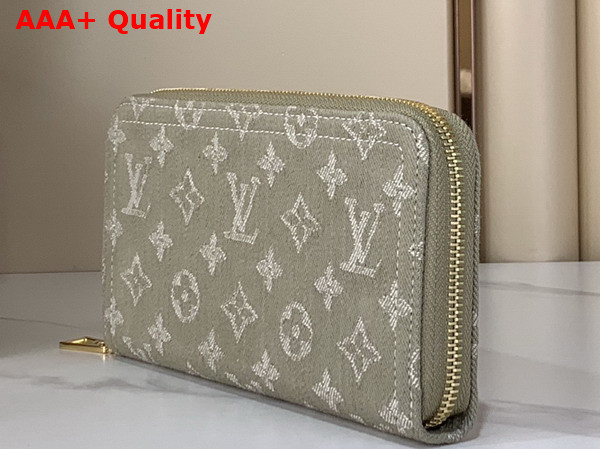 Louis Vuitton Zippy Wallet in Khaki Monogram Denim M28297 Replica