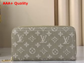 Louis Vuitton Zippy Wallet in Khaki Monogram Denim M28297 Replica