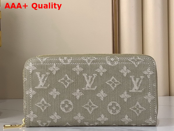 Louis Vuitton Zippy Wallet in Khaki Monogram Denim M28297 Replica