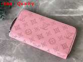 Louis Vuitton Zippy Wallet in Pink Mahina Perforated Calfskin Leather Replica