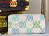 Louis Vuitton Zippy Wallet in Pistachio Green Damier Coated Canvas N40748 Replica
