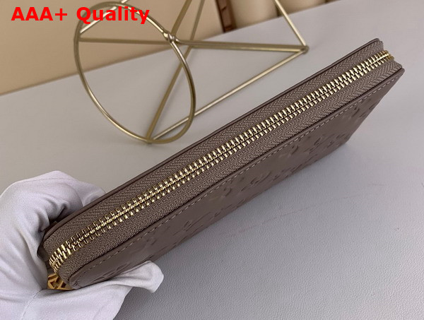 Louis Vuitton Zippy Wallet in Taupe Monogram Embossed Lambskin M81511 Replica