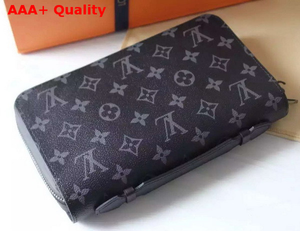 Louis Vuitton Zippy XL Wallet Monogram Eclipse M61698 Replica