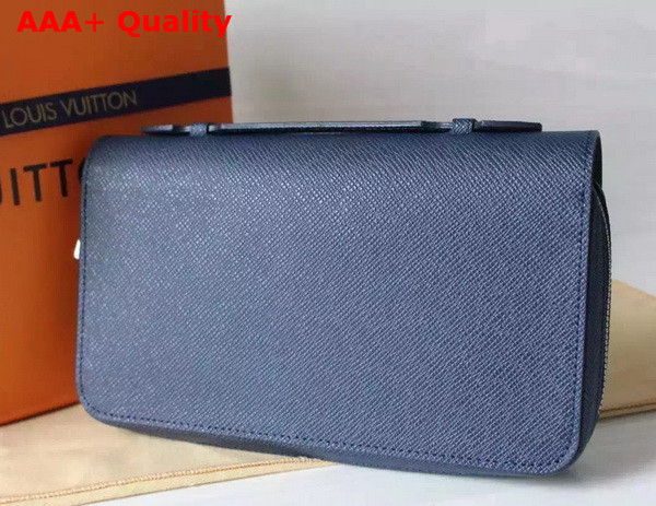 Louis Vuitton Zippy XL Wallet Taiga Leather Ocean M42098 Replica