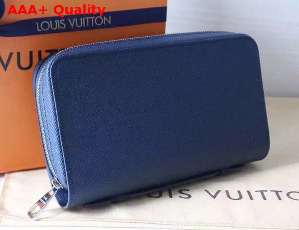 Louis Vuitton Zippy XL Wallet Taiga Leather Ocean M42098 Replica