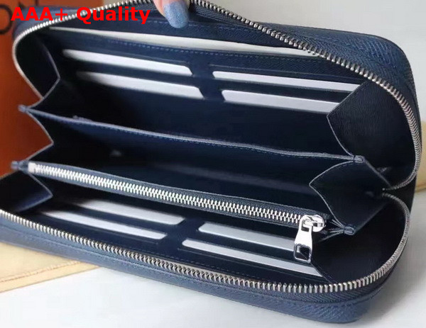 Louis Vuitton Zippy XL Wallet Taiga Leather Ocean M42098 Replica