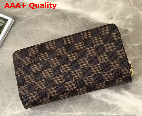 Louis Vuitton Zippy XL Wallet in Damier Ebene Canvas Replica