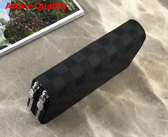 Louis Vuitton Zippy XL Wallet in Damier Graphite Canvas Replica
