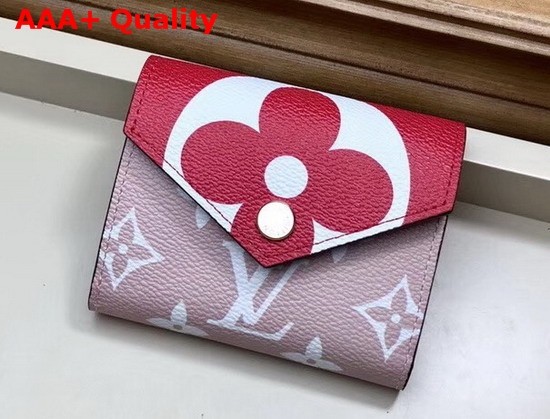 Louis Vuitton Zoe Wallet Red Pink Monogram Coated Canvas M67641 Replica