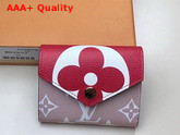 Louis Vuitton Zoe Wallet Red Pink Monogram Coated Canvas M67641 Replica