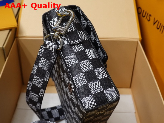 Louis Vuitton Zoooom with Friend Messenger Bag in Black and White Damier Canvas Replica