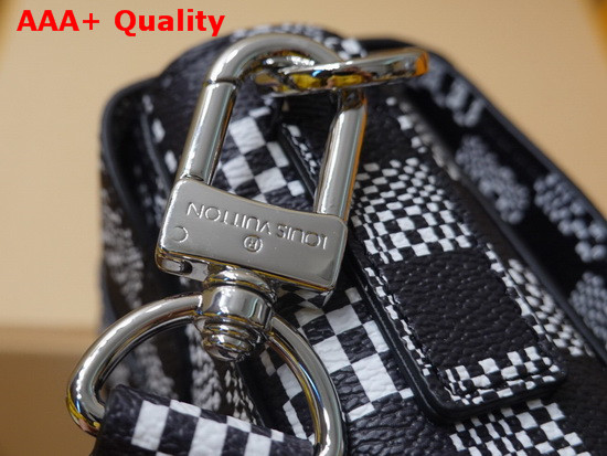 Louis Vuitton Zoooom with Friend Messenger Bag in Black and White Damier Canvas Replica