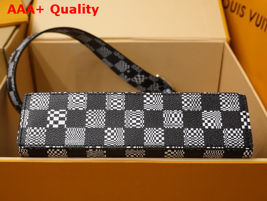 Louis Vuitton Zoooom with Friend Messenger Bag in Black and White Damier Canvas Replica