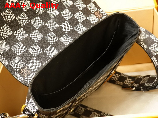 Louis Vuitton Zoooom with Friend Messenger Bag in Black and White Damier Canvas Replica