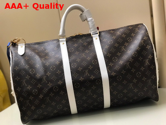 Louis Vuitton and NBA Keepall Bandouliere 55 Monogram Canvas Replica