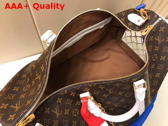 Louis Vuitton and NBA Keepall Bandouliere 55 Monogram Canvas Replica