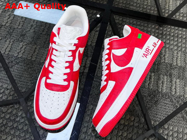 Louis Vuitton and Nike Air Force 1 by Virgil Abloh White Comet Red 1A9VA9 Replica