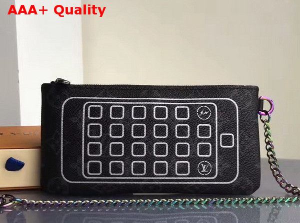 Louis Vuitton iphone Pouch Monogram Eclipse Flash M64433 Replica