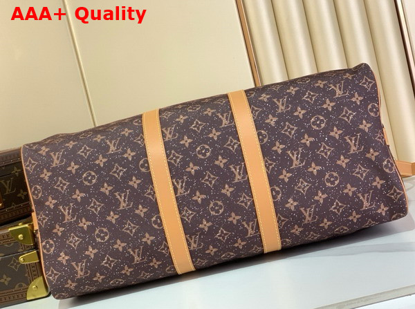 Louis Vuitton keepall bandouliere 50 in Monogram Satin with Swarovski Cyrstals M13977 Replica