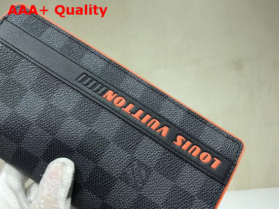 Louis Vuittonhhi Brazza Wallet Damier Graphite Coated Canvas Replica