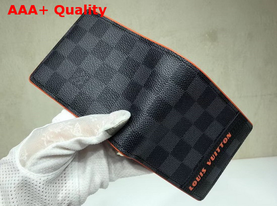 Louis Vuittonhhi Multiple Wallet Damier Graphite Coated Canvas Replica