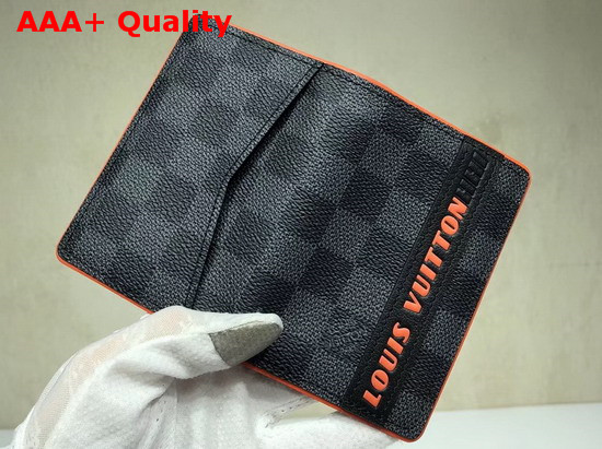 Louis Vuittonhhi Pocket Organiser Damier Graphite Coated Canvas Replica