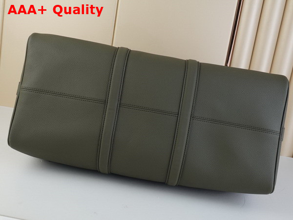 Louis Vuittono Keepall Bandouliere 50 Khaki LV Aerogram Cowhide Leather M21536 Replica