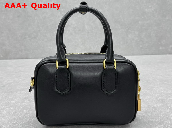 Miu Miu Arcadie Leather Bag in Black 5BB123 Replica
