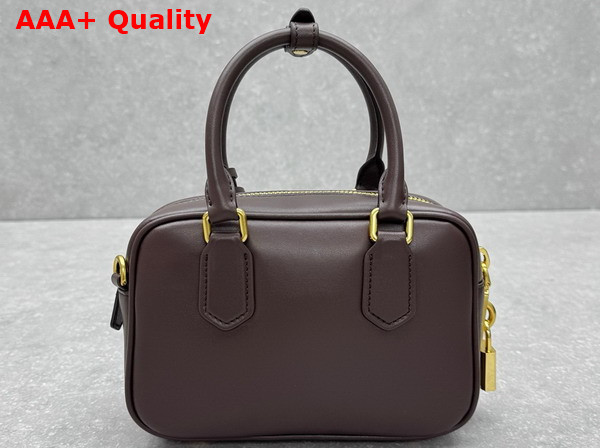 Miu Miu Arcadie Leather Bag in Briarwood 5BB123 Replica